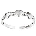 Sterling Silver Heart Toe Ring