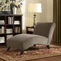 Tan Chaise Lounge with Storage