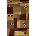 Hand-tufted Current New Zealand Wool Rug (8' x 11')