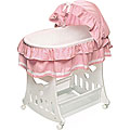 Portable 2-in-1 Bassinet and Cradle with Toy Box Base