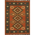 Hand-woven Wool/ Jute Rug (8' x 10'6)