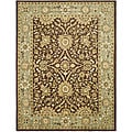 Safavieh Handmade Kerman Chocolate/ Gold Wool Rug (9'6 x 13'6)