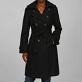 Shop London Fog Women's Double-breasted Wool Blend Trench Coat - Free