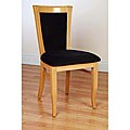 European-style Natural Finish Dining Chairs (Set of 2)