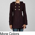MICHAEL Michael Kors Women's Wool Hooded Babydoll Jacket