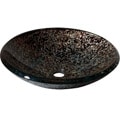 Avanity Contemporary Sandy Blue Tempered Glass Vessel Sink