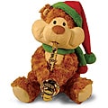 12" Christmas Cheeks Animated Plush Teddy Bear Stuffed Animal - Brown