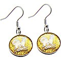 Aminco Milwaukee Brewers Glitter Dangle Logo Earrings