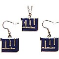 New York Giants Necklace and Dangle Earring Charm Set