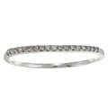 10k White Gold 1/6ct TDW Curved Pave Diamond Band (G H, I1 I2 