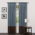 Lush Decor Blue/ Brown 84-inch Covina Curtain Panels (Set of 2 ...