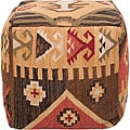 Decorative Southwestern Yellow Pouf
