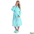 Ultrasoft Plush Bathrobe and Slipper Set