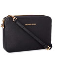 Michael Kors Jet Set Travel Large East/ West Black Crossbody Handbag
