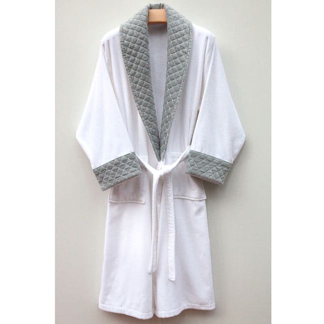 Ultra Plush Authentic Hotel and Spa Unisex Grey Bath Robe