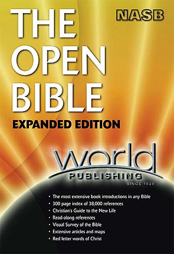 The Open Bible Expanded Edition NASB 1985 World Publishing Hardcover 1355 Pages The Open Bible Expanded Edition NASB 1985 World Publishing Hardcover 1355 Pages