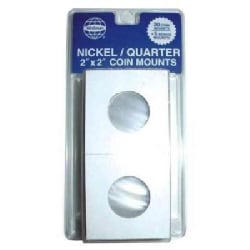 Nickel/Quarter 2 x 2 Coin Mount (Hardcover) Today $4.88