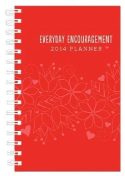 Everyday Encouragement 2014 Planner  red Cover (Calendar) Today $5.93