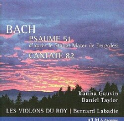 Les Violons Du Roy - Bach: Psaume 51, Cantate 82 - Free Shipping On ...