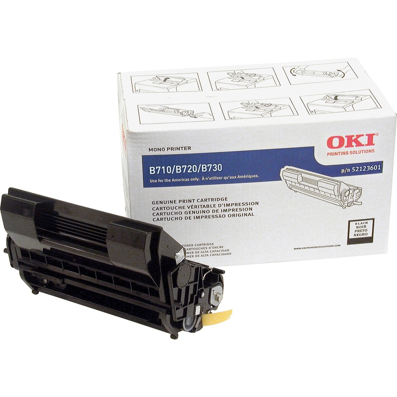Oki 52123601 Toner Cartridge - Black