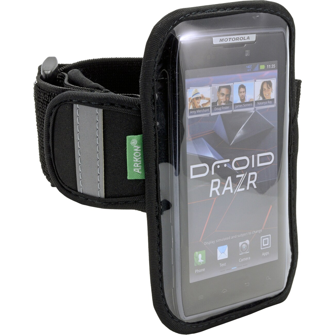 ARKON Carrying Case for Smartphone - Clear, Black