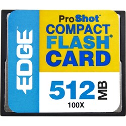 EDGE Tech 512MB ProShot CompactFlash Card - 100x