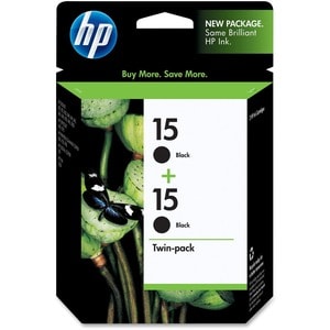 HP No. 15 Twinpack Black Ink Cartridge