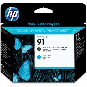 HP No.91 Matte Black and Cyan Printhead