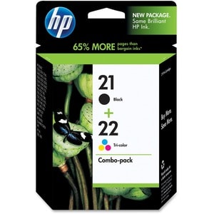 HP No. 21/22 Black and Tri-color Ink Cartridge