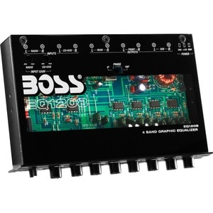 Boss EQ1208 Car Equalizer - 2 Channel - Graphic - Fader - 4 Band