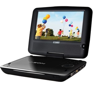 Coby 7inch Widescreen TFT Portable DVD/CD/MP3 Player With Swivel Screen And USB/SD Card Slots