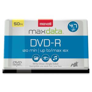 Maxell 16x 4.7GB DVD-R Media - 50-pack