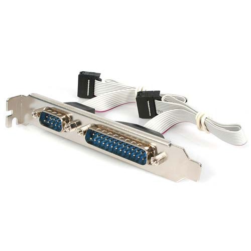 StarTech 9 Pin & 25 Pin Serial to 10 Pin IDC Header Slot Plate Ad Startech Cables & Tools