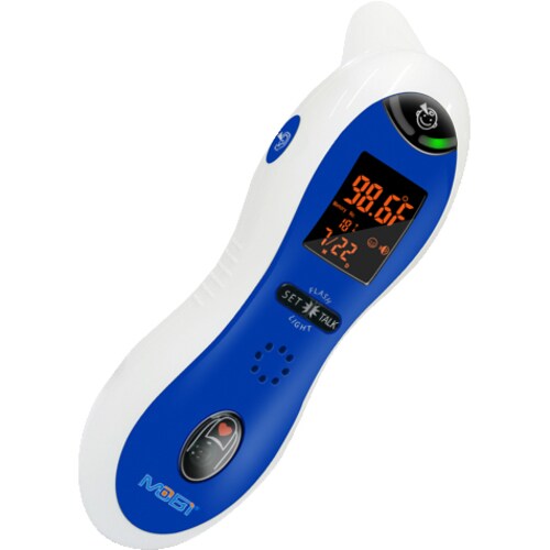 Mobi 2-in1 Ear & Forehead Thermometer PLUS Fingertip Pulse Reading
