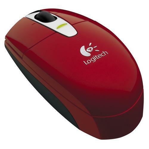 Logitech V200 Red Wireless Notebook Mouse  