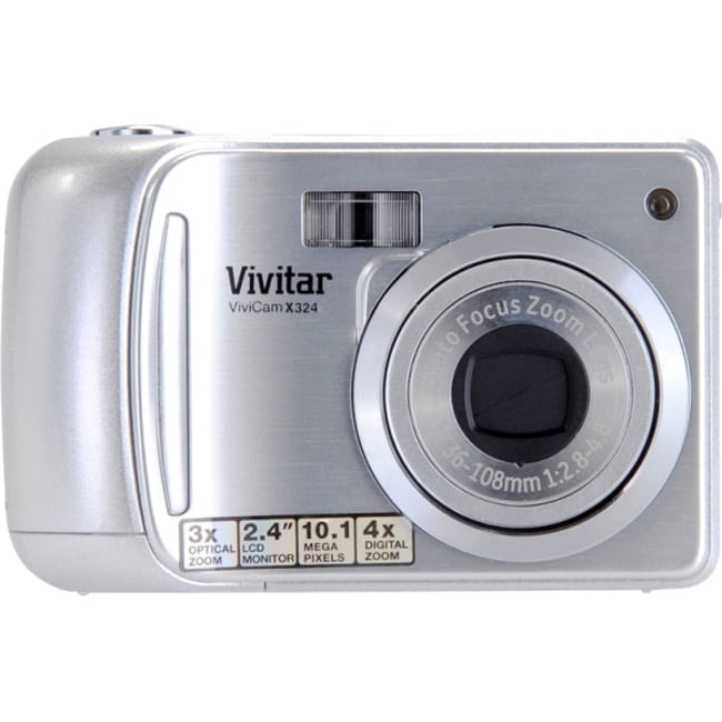 Vivitar ViviCam X324 10 Megapixel Compact Camera - Strawberry