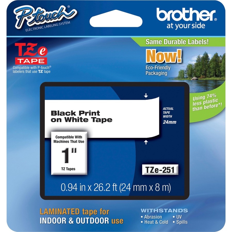 Brother TZ Series One inch Lettering Tape