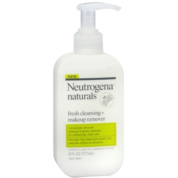 From cakey foundations to oil-zapping facial scrubs, these beauty product reviews tell all Neutrogena Naturals Fresh Cleansing + Makeup Remover completely cleans skin and removes makeup in one step without stripping skin's natural moisture. This peruvian tara seed bionutrient rich cleanser leaves skin soft and rinses clean. Developed for gentle eye area. No harsh chemicals, sulfates, parabens, petrochemicals, dyes, phthalates.