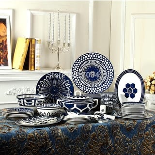 Luxury Design Royal Jingdezhen Bone China Dinnerware Set 56 piece