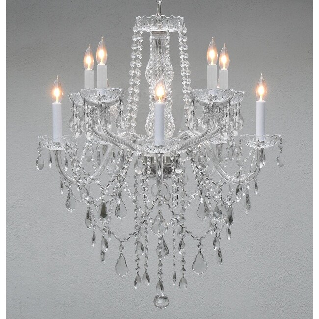 Crystal Chandelier Lightingwith 10 Lights H30 x W24