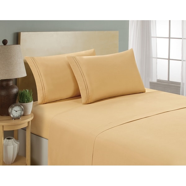 Zen Bamboo Luxury 1500 Series Bed Sheets Hypoallergenic and Wrin Eco-Friendly