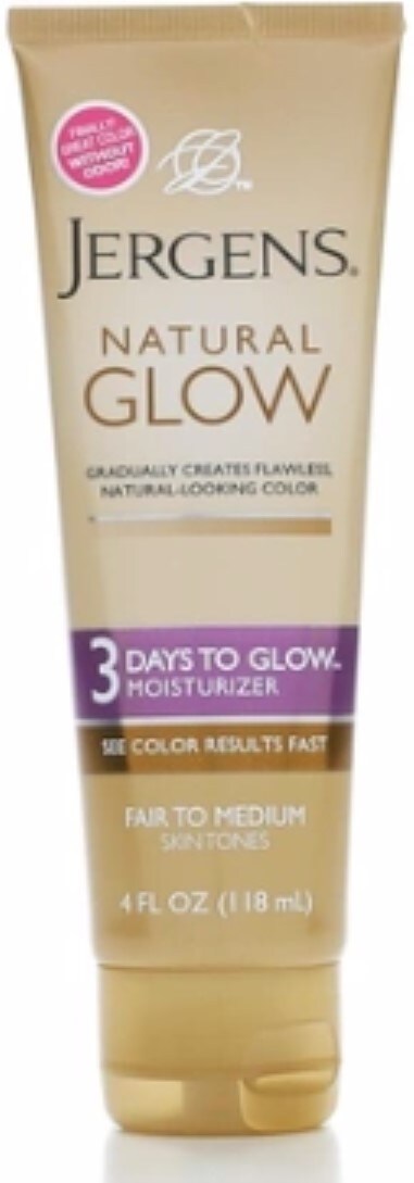 Shop Jergens Natural Glow 3 Days to Glow Moisturizer, Fair ...