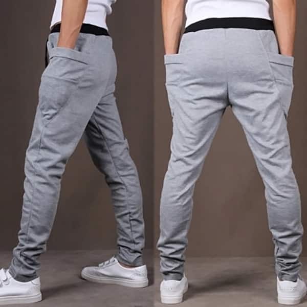 Sports Mens Casual Pants Harem Trousers Sweatpants Slacks Casual Jogger Pants DS