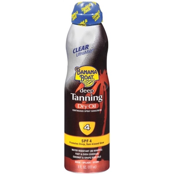 Banana Boat Boat UltraMist Continuous Spray Sunscreen, Deep Tanning Dry