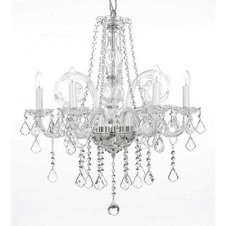 Crystal Chandelier Lighting H25 x W24 - Chandeliers For Bedrooms by Overstock.com