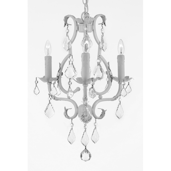 Wrought Iron Mini Chandelier Lighting With Empress Crystal Chandelier Lighting