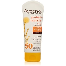 sunscreen aveeno spf hydrate protect face naturals active oz broad sweat spectrum oat resistant protection sun water lotion