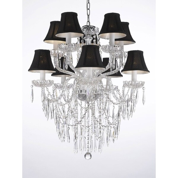Shop Plug In Empress Crystal Icicle Waterfall Dining Room Chandelier