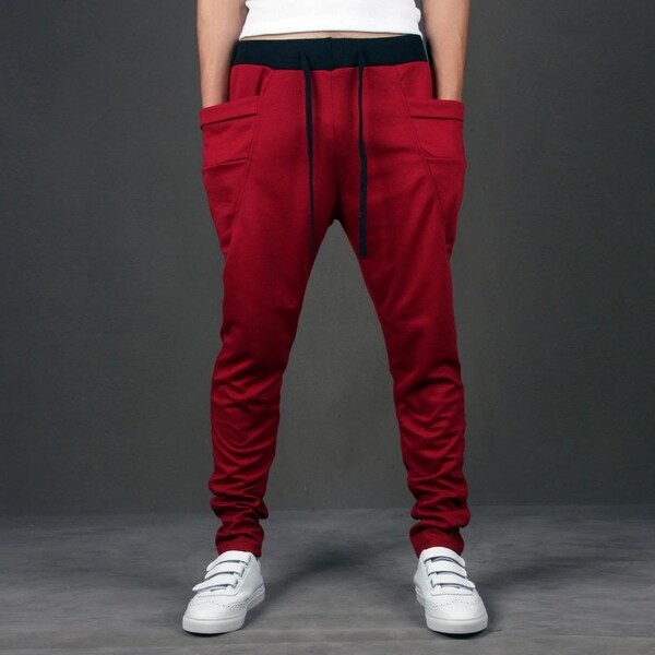 Men/'s Jogger Sportwear Baggy Casual Harem Pants Slacks Dance Trousers Sweatpants