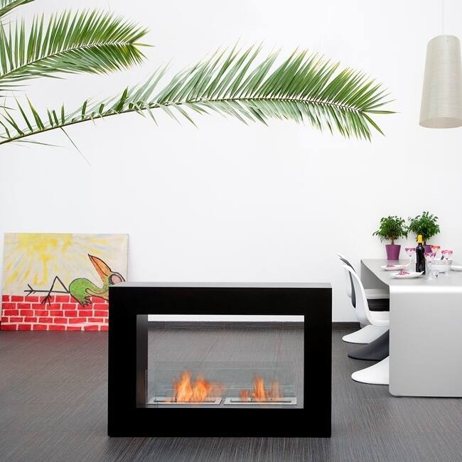 Shop Qube Bio Ethanol Fuel Fireplace Finish Black Size Small